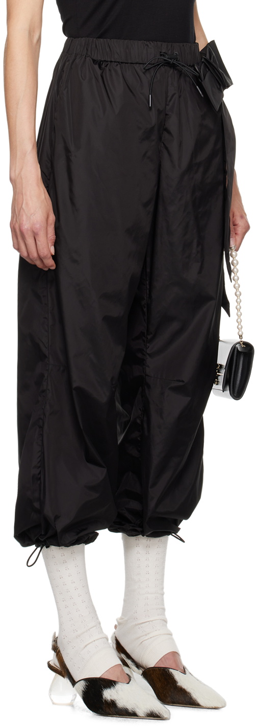 Simone Rocha Black Bow Track Pants Simone Rocha