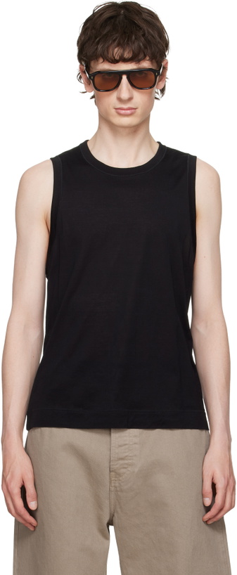 Photo: AMI Paris Black 'Ami de Coeur' Classic Fit Tank Top