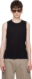 AMI Paris Black 'Ami de Coeur' Classic Fit Tank Top