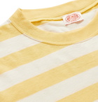 Armor Lux - Striped Cotton and Linen-Blend T-Shirt - Yellow