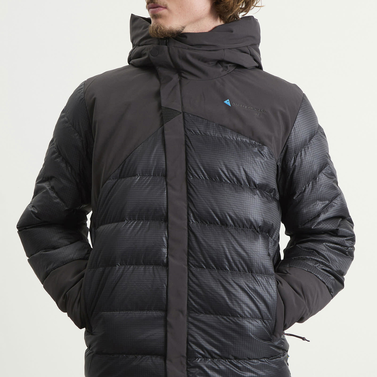 Klättermusen Men's Rå Hooded Jacket in Raven