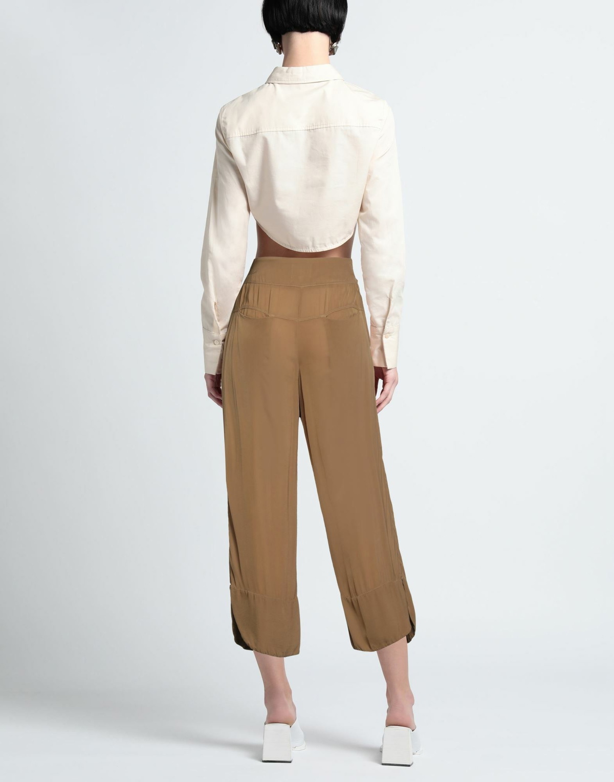 Alessia Santi Womens Pants Khaki