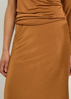 Rick Owens Lilies Stretch-jersey Knee-length Skirt Tan