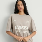 END. Airlines Short Sleeve T-Shirt in Ash Grey