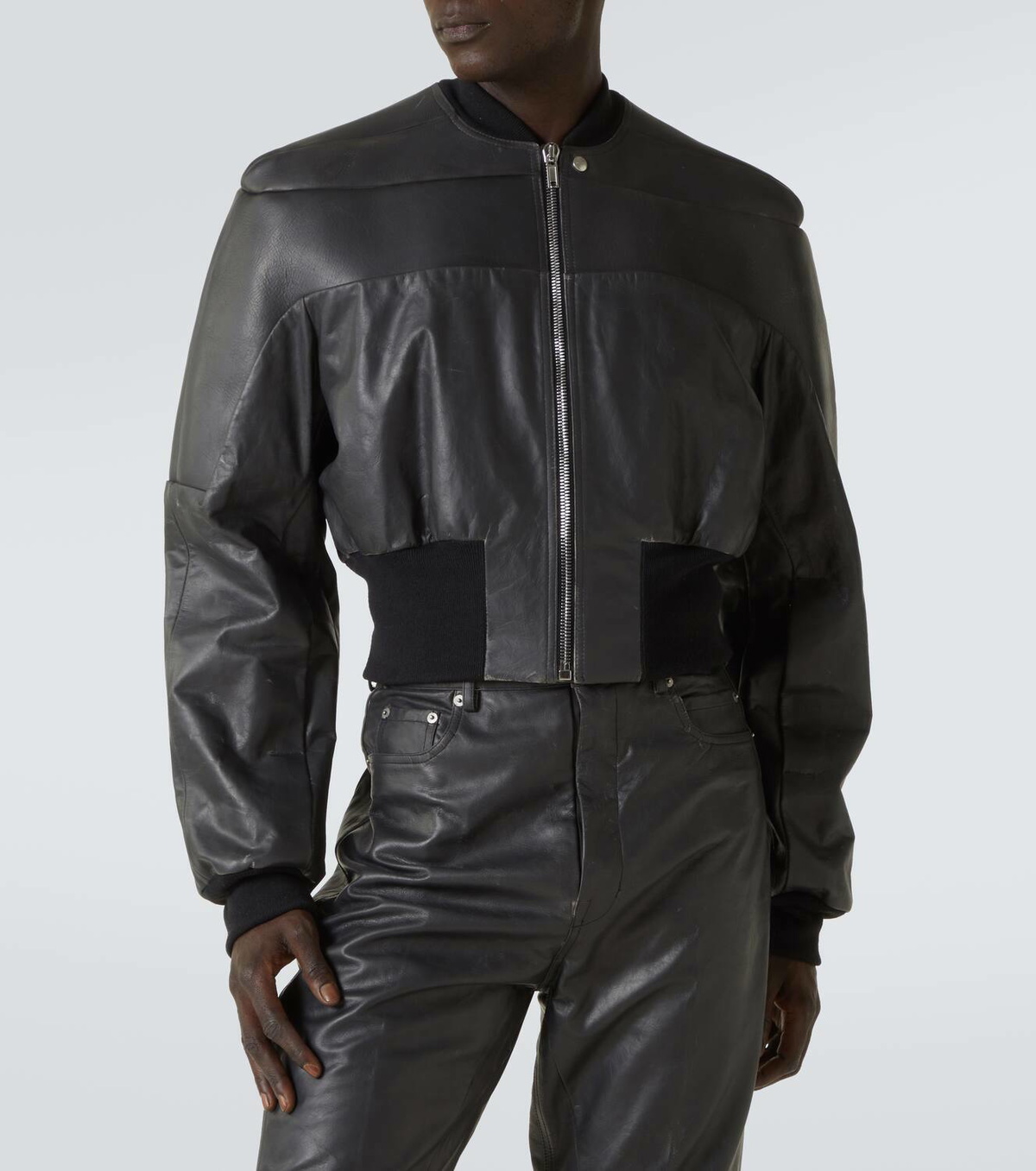 rick owens GIRDERED CROPPED DOWN BOMBER 【公式通販】