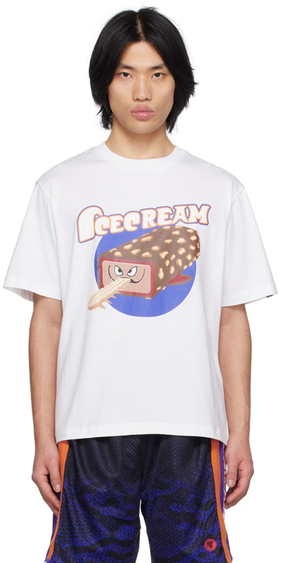 Photo: ICECREAM White Crunchy Shark T-Shirt
