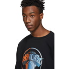 Marcelo Burlon County of Milan Black and Multicolor NBA Edition NY Knicks Mesh Sweatshirt