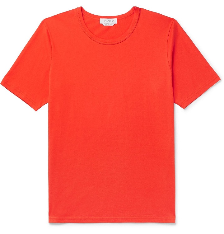 Photo: Gabriela Hearst - Bandeira Organic Cotton-Jersey T-Shirt - Orange