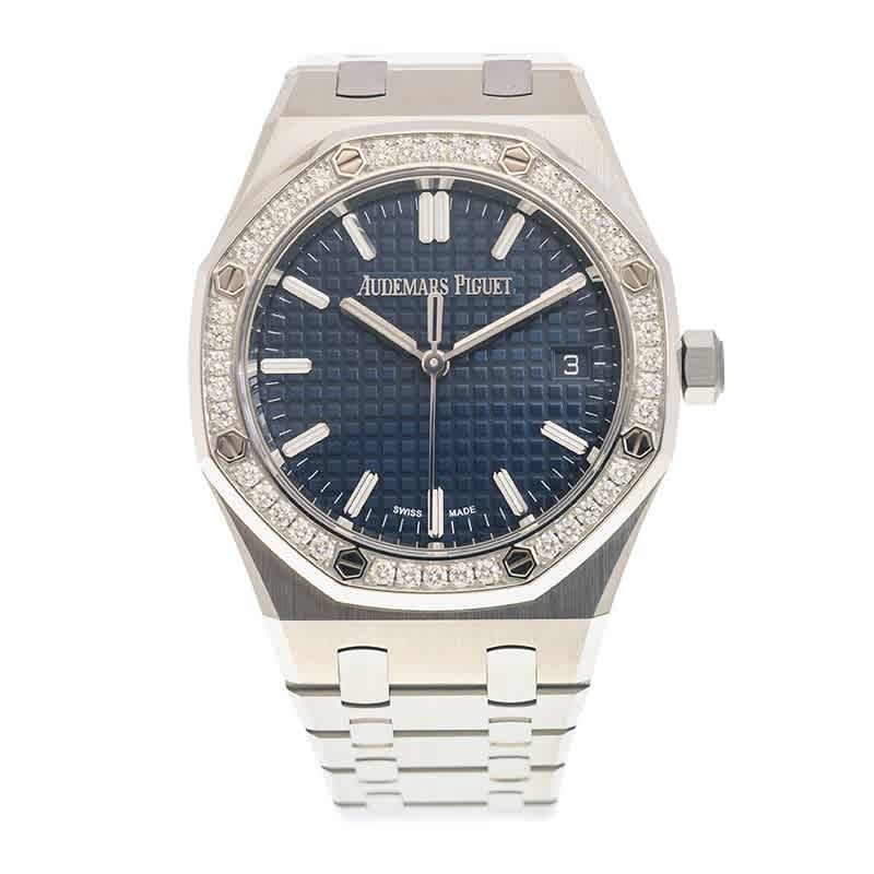 Audemars Piguet Royal Oak ''50th Anniversary'' Automatic Diamond Blue Dial Ladies Watch 77451ST.ZZ.1361ST.02