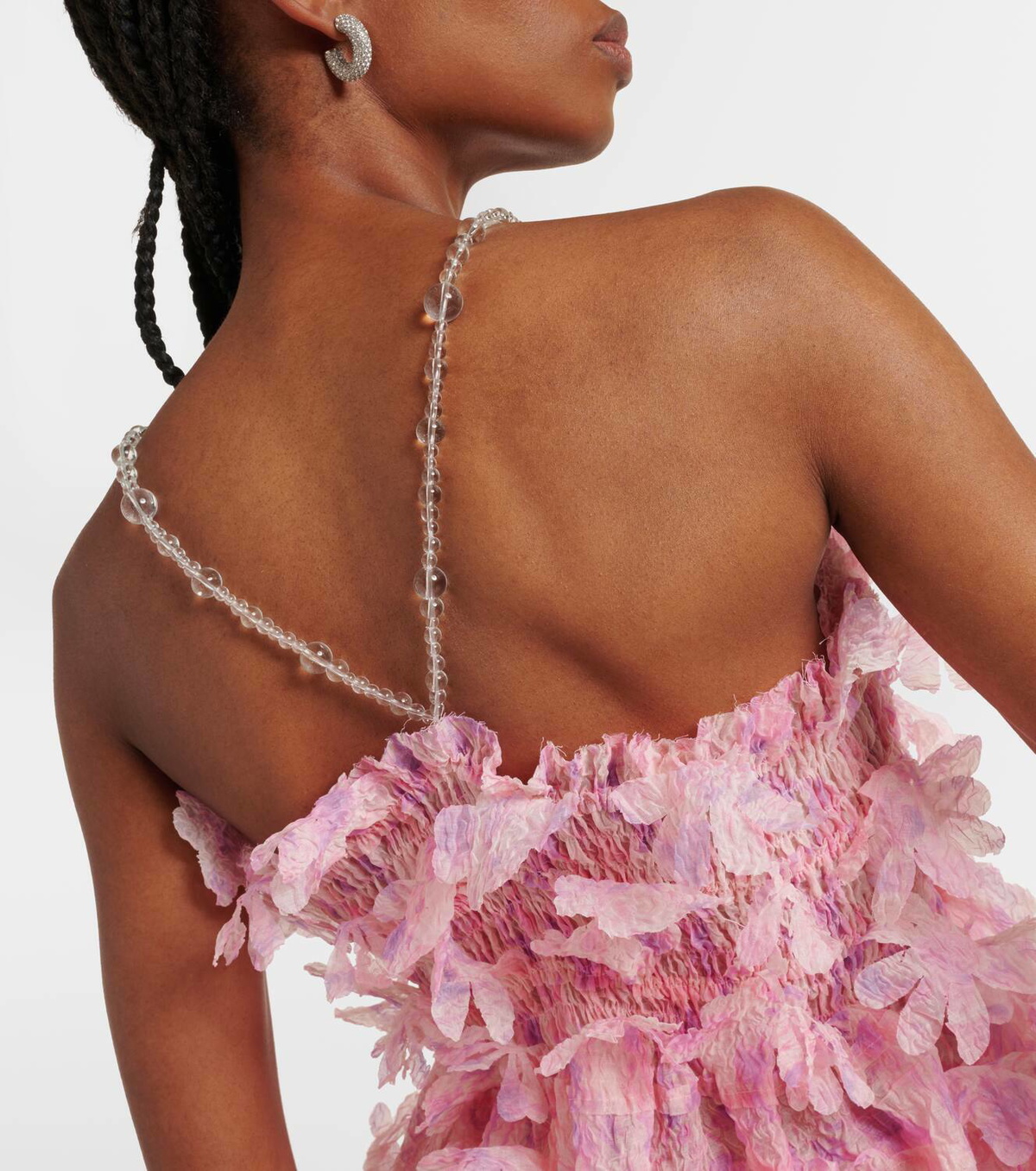 Susan Fang Floral shirred top