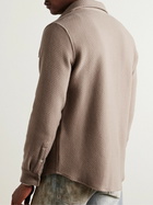 God's True Cashmere - Waffle-Knit Cashmere Shirt - Brown