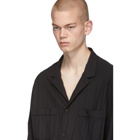Valentino Black Pleated PJ Shirt