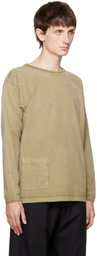 XENIA TELUNTS Khaki Koshtan Long Sleeve T-Shirt