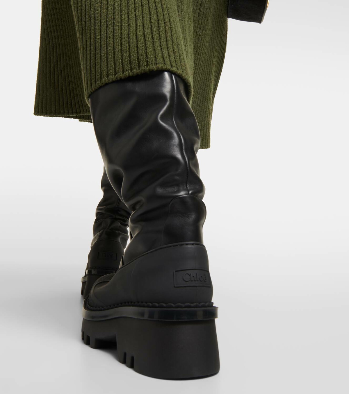Chloé Raina leather over-the-knee boots Chloe