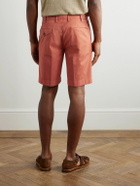 Incotex - Venezia 1951 Slim-Fit Straight-Leg Cotton-Blend Bermuda Shorts - Red