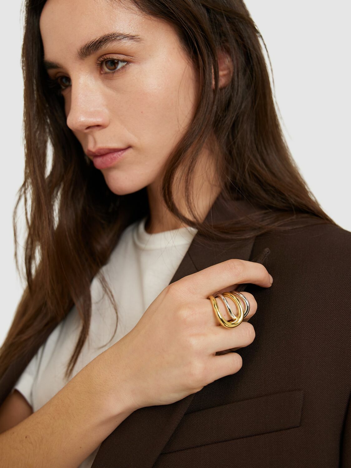 CHARLOTTE CHESNAIS Bague Daisy Vermeil & Silver Ring