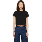 AGOLDE Black Adine Shrunken T-shirt