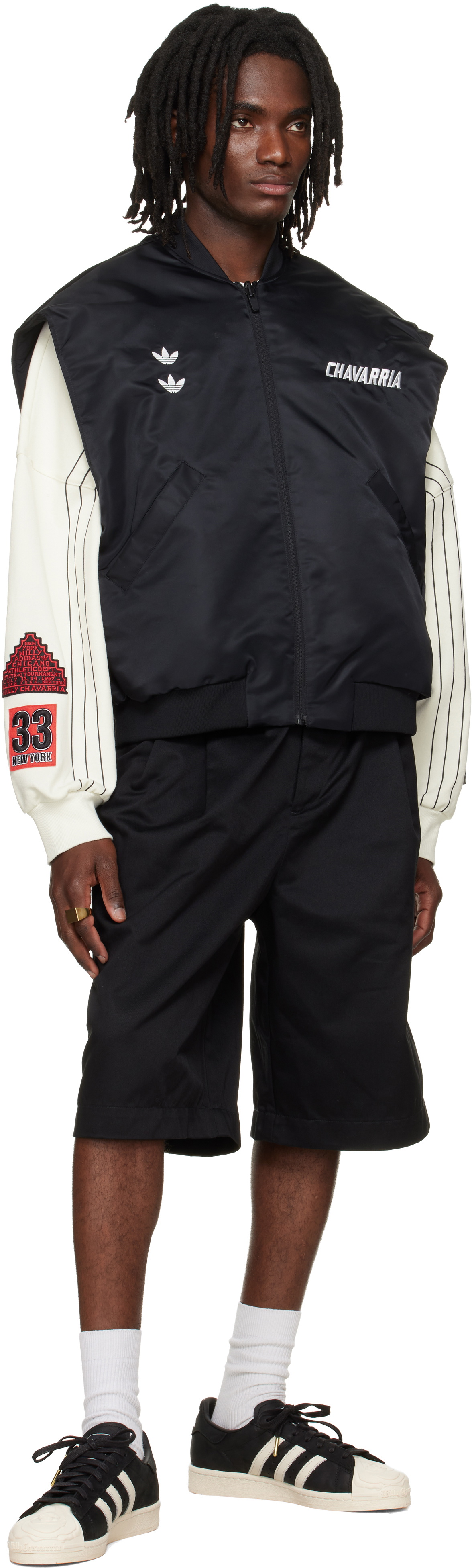 WILLY CHAVARRIA Black adidas Originals Edition Chavarria Superstar Sneakers