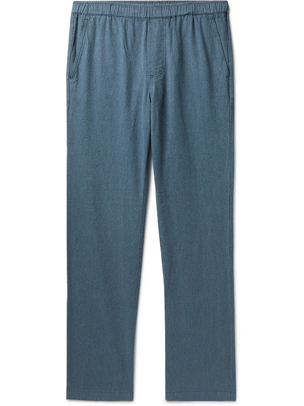 Photo: Outerknown - Verano Beach Slim-Fit Hemp and Organic Cotton-Blend Trousers - Blue
