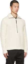 Moncler Off-White T-Neck Sweater