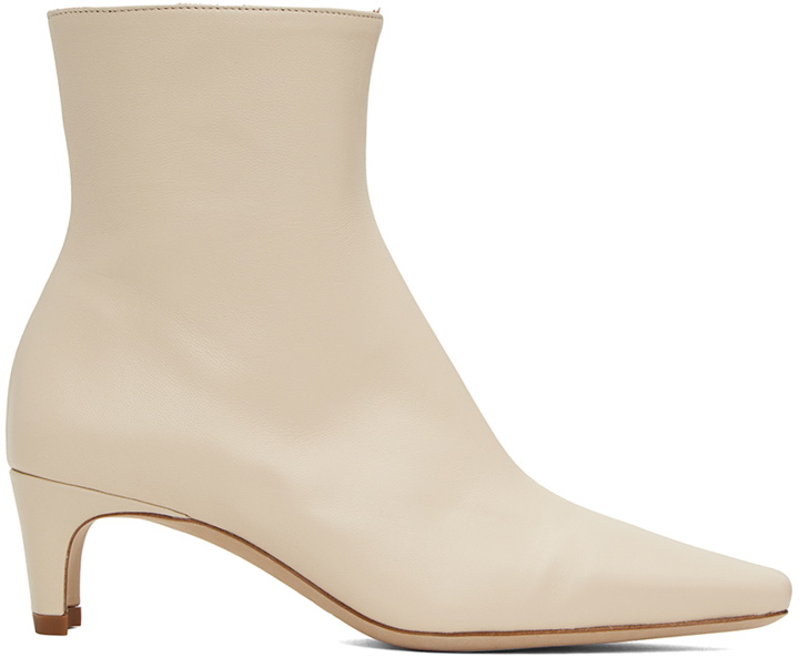 Photo: Staud Off-White Wally Ankle Boots