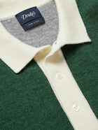 Drake's - Wool Polo Shirt - Green