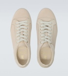 Brunello Cucinelli Suede-trimmed leather sneakers