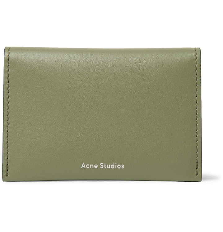 Photo: Acne Studios - Leather Bifold Cardholder - Green