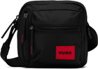 Hugo Black Logo Patch Bag