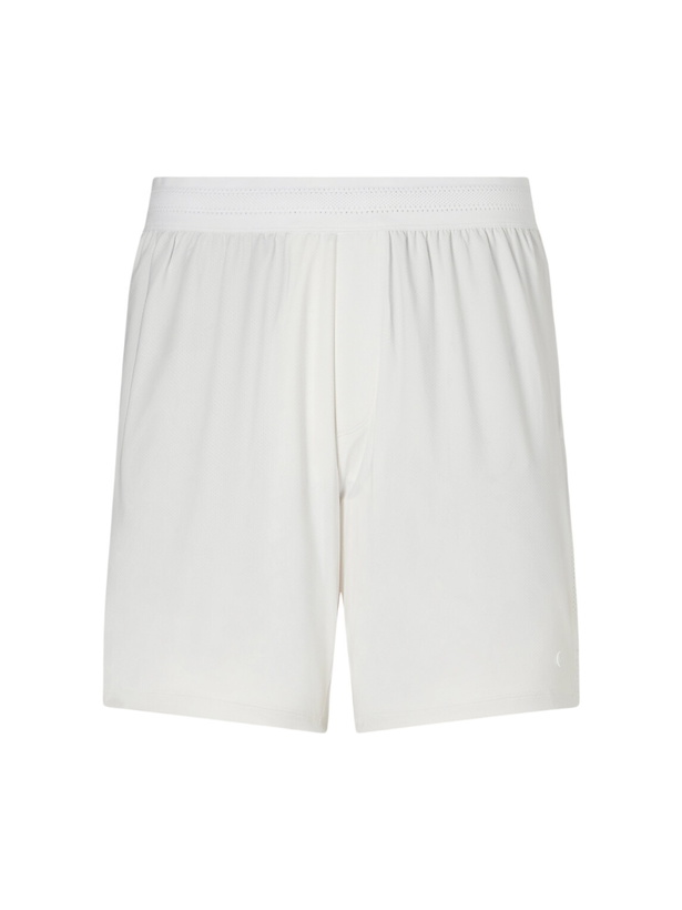 Photo: Lululemon - Straight-Leg Mesh-Trimmed Stretch Tennis Shorts - White