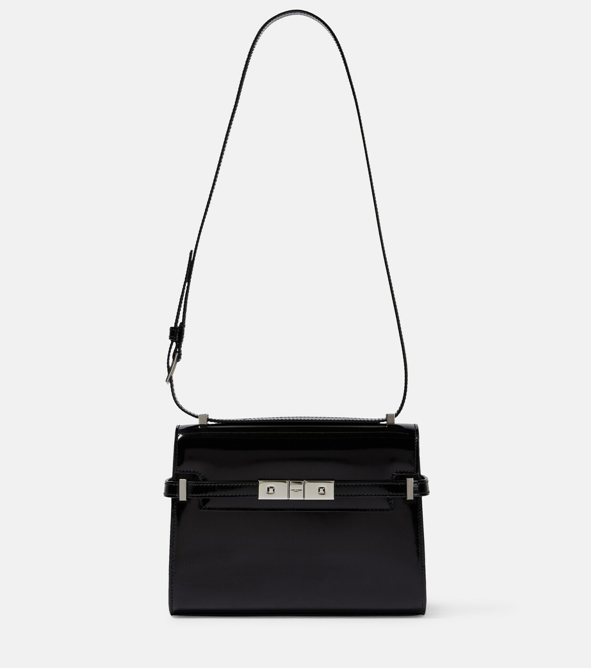Saint Laurent Manhattan Mini patent leather crossbody bag