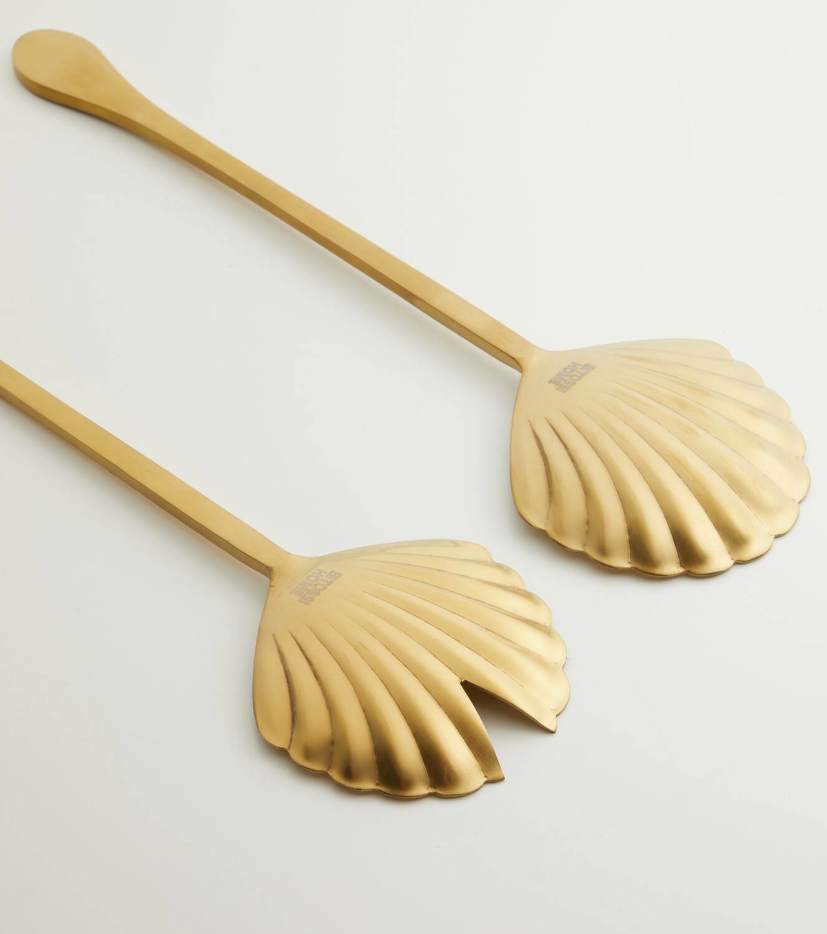 Bitossi Shell stainless steel salad serving set