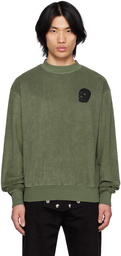 Youths in Balaclava Green Patch Sweatshirt