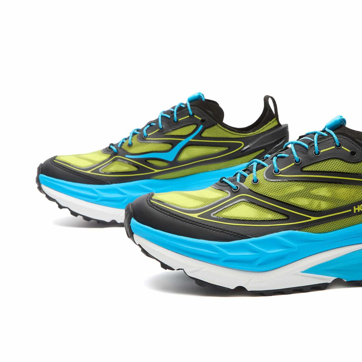 HOKA ONE ONE U Stinson One7 Sneaker in Black/Skyward Blue