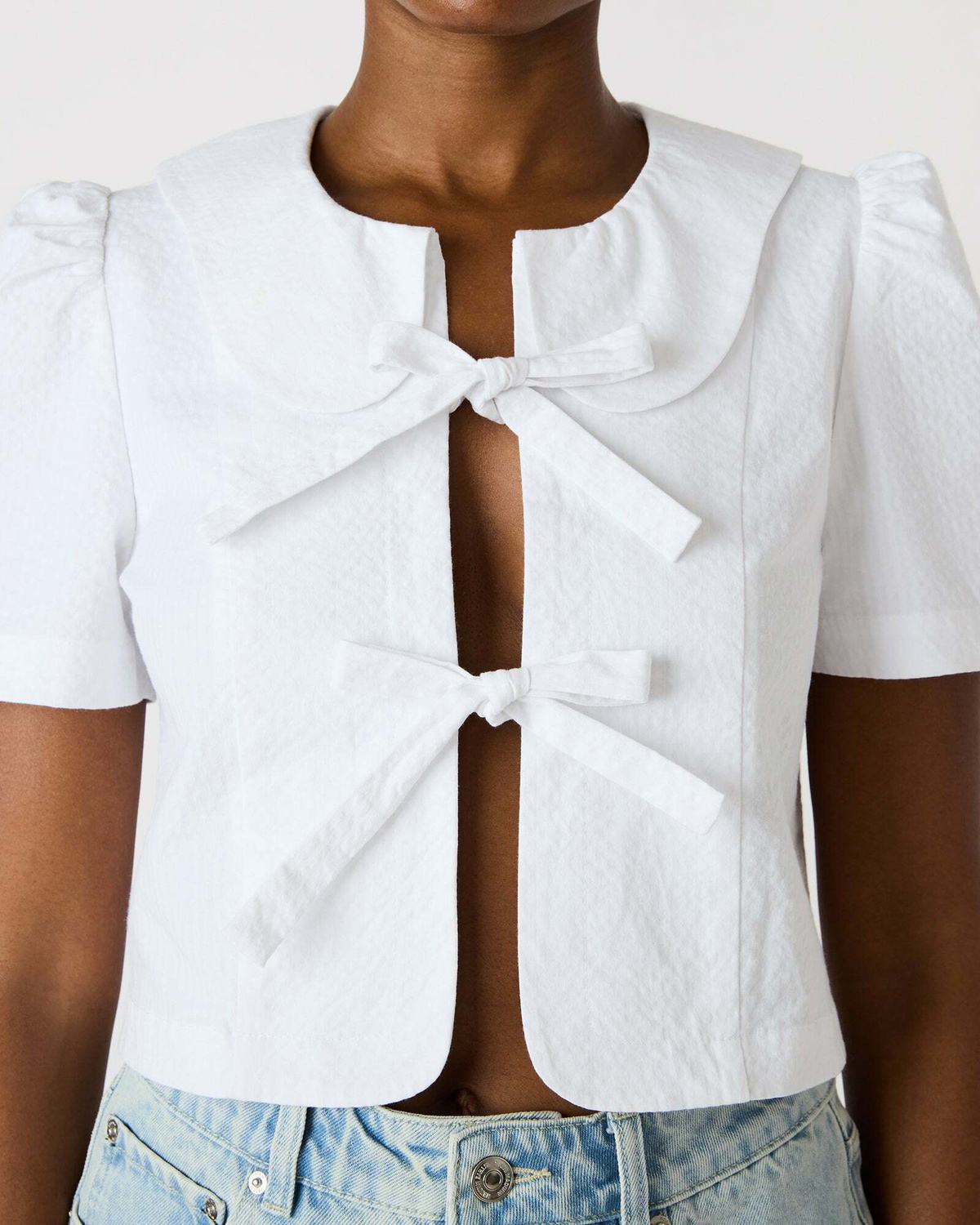 Steve Madden Barrette Top in White