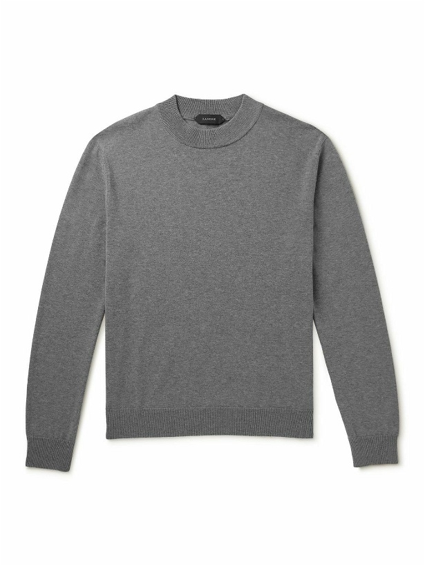 Photo: Incotex - Zanone Cotton Sweater - Gray