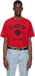 Valentino Black Cotton Panther 'Class of 1960' Print T-shirt