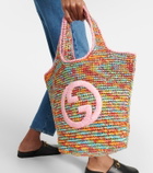Gucci Gucci Blondie raffia-effect tote bag