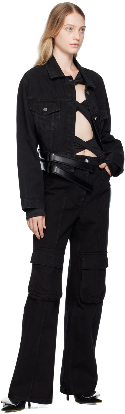 Lado Bokuchava Black Buckle Denim Jacket