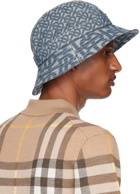 Burberry Blue Logo Bucket Hat