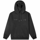 Purple Mountain Observatory Men's Core Logo Hoodie in Black Garment Dye