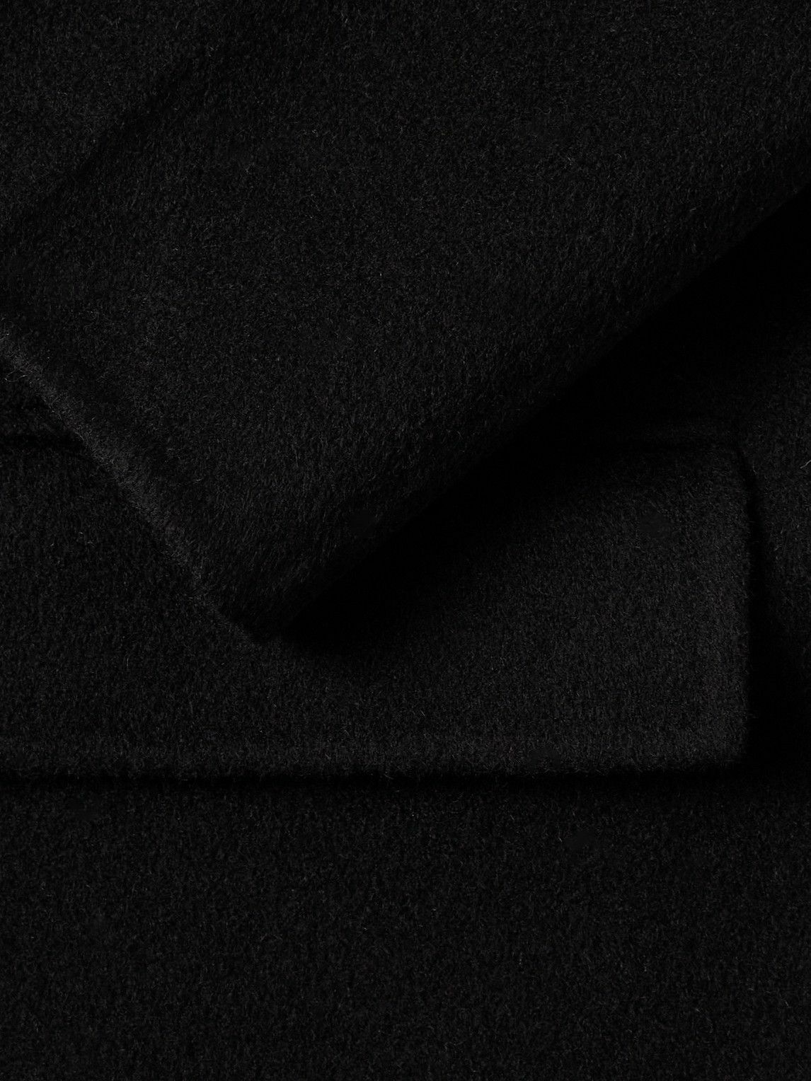 The Frankie Shop - Harry Oversized Wool-Blend Felt Coat - Black