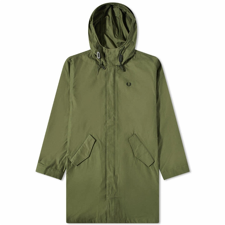 Photo: Fred Perry Authentic Men's Shell Parka Jacket in Parka Jacket Green