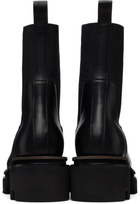 Rick Owens Black Temple Beatle Bogun Chelsea Boots