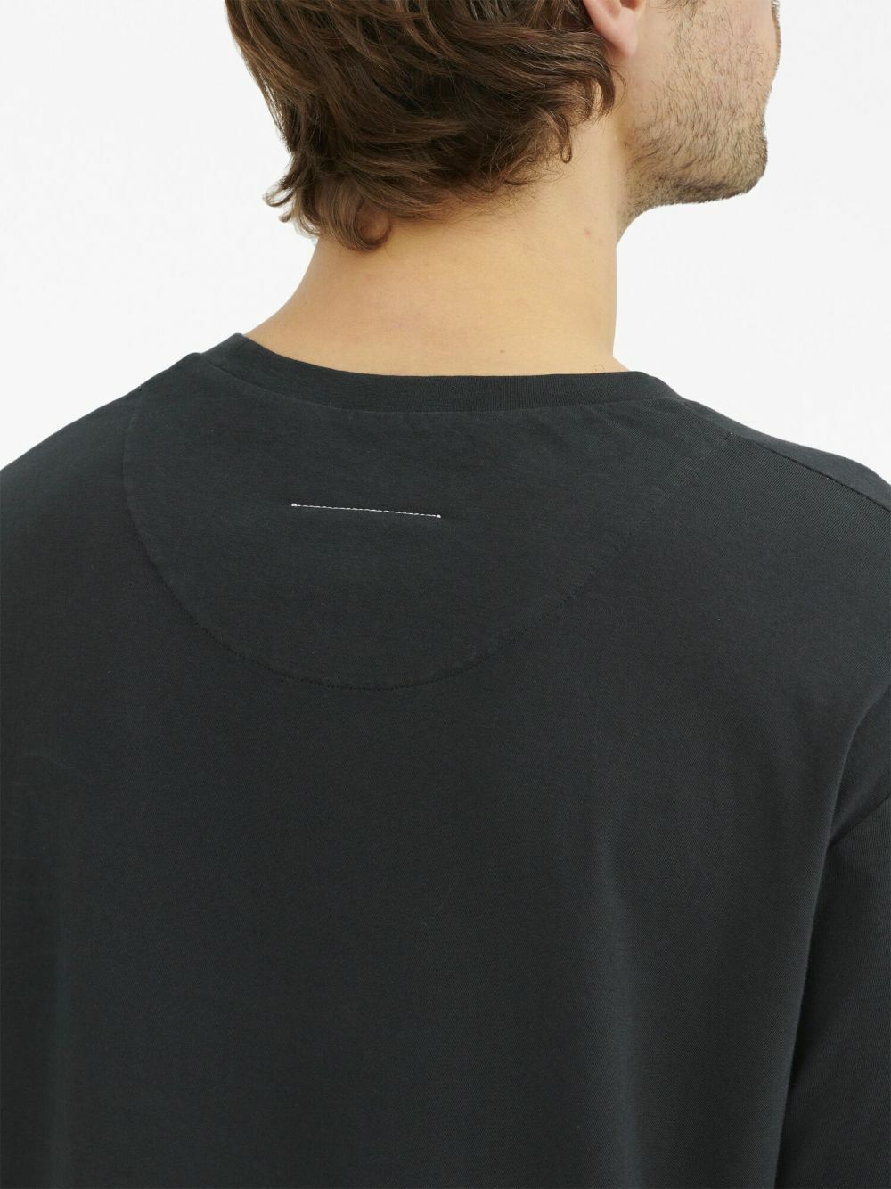 Maison Margiela Black Layered Cotton Sweatshirt Maison Margiela