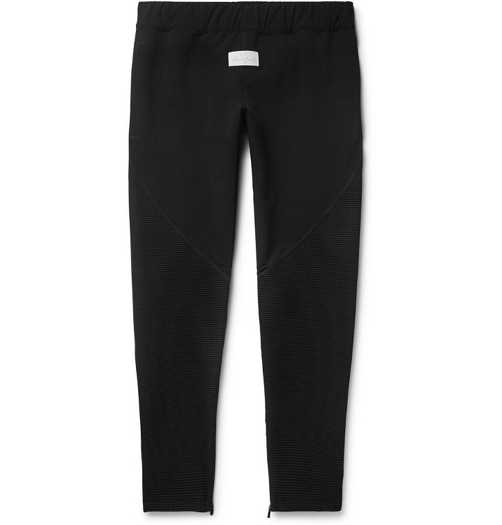 Photo: Nike - Fear of God NRG Ti Run Tapered Stretch-Jersey and Waffle-Knit Sweatpants - Men - Black