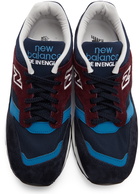 New Balance Navy & Burgundy Made In UK 1500 Sneakers