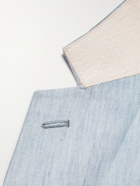 Paul Smith - Virgin Wool, Linen and Silk-Blend Suit Jacket - Blue