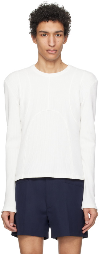 Photo: K.NGSLEY White Dani Long Sleeve T-Shirt