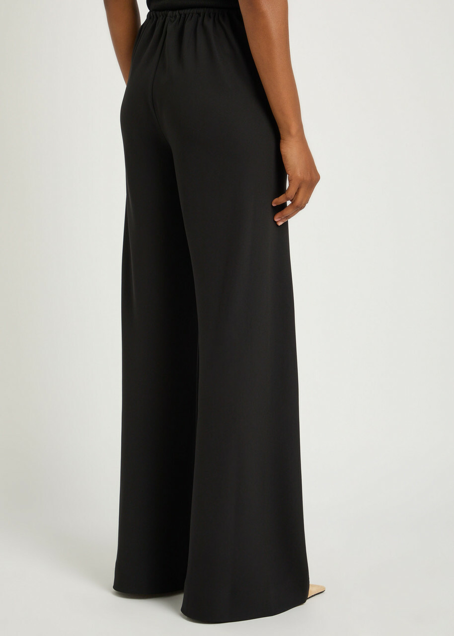 Staud Stroll Crepe Trousers Black